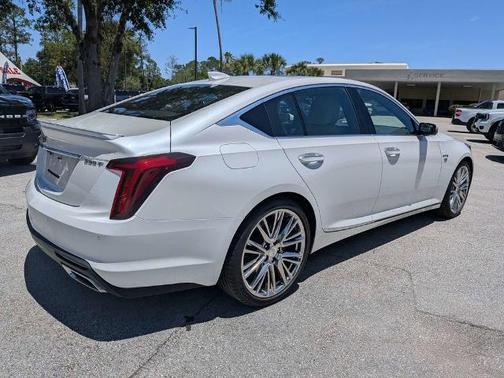 Crystal White Tri-Coat 2023 Cadillac CT5 PREMIUM LUXURY