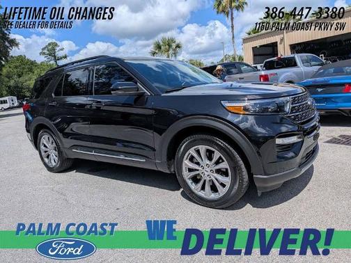 AGATE BLACK METALLIC 2023 Ford Explorer XLT