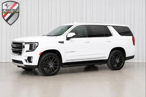 White Frost Tricoat 2021 GMC Yukon SLT