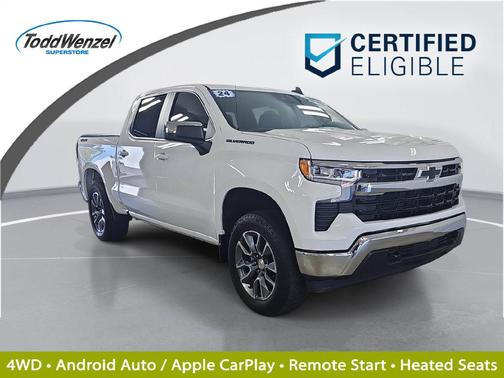 Summit White 2024 Chevrolet Silverado 1500 LT