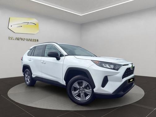 White 2022 Toyota RAV4 Hybrid LE
