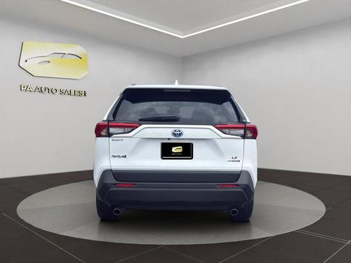 White 2022 Toyota RAV4 Hybrid LE