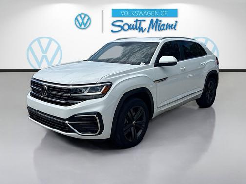 Pure White 2021 Volkswagen Atlas Cross Sport 3.6L V6 SE w/Technology R-Line