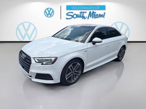 White 2018 Audi A3 2.0T Premium