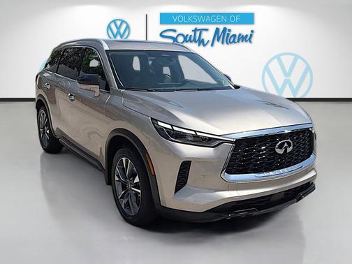 Warm Titanium 2023 INFINITI QX60 Luxe