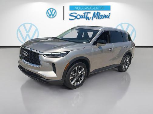 Warm Titanium 2023 INFINITI QX60 Luxe