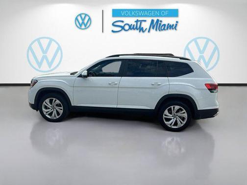 Pure White 2023 Volkswagen Atlas 3.6L SE w/Technology