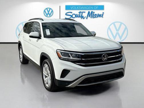 Pure White 2023 Volkswagen Atlas 3.6L SE w/Technology