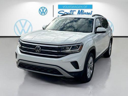 Pure White 2023 Volkswagen Atlas 3.6L SE w/Technology
