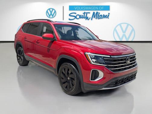 Pure White 2024 Volkswagen Atlas 2.0T SE w/Technology