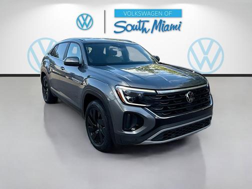 Gray 2024 Volkswagen Atlas Cross Sport 2.0T SE w/Technology