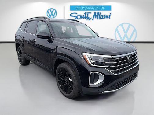 deep black pearl 2026 Volkswagen Atlas 2.0T SE w/Technology