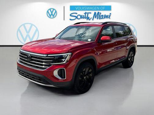 Aurora Red Metallic 2024 Volkswagen Atlas 2.0T SE w/Technology