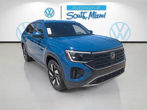 Blue 2025 Volkswagen Atlas Cross Sport 2.0T SE w/Technology 4MOTION