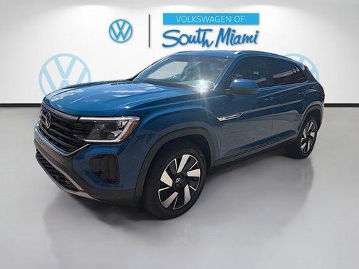Blue 2025 Volkswagen Atlas Cross Sport 2.0T SE w/Technology 4MOTION