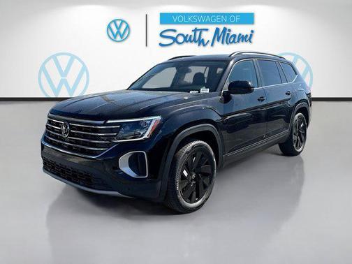 deep black pearl 2026 Volkswagen Atlas 2.0T SE w/Technology