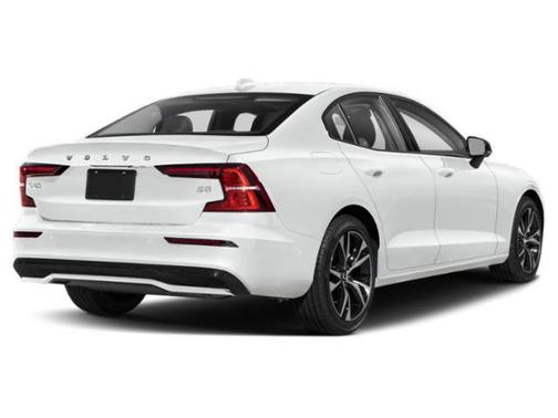 Crystal White Metallic 2024 Volvo S60 B5 Core Dark Theme