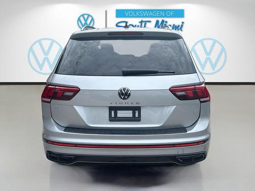 Silver Metallic 2023 Volkswagen Tiguan 2.0T SE R-Line Black