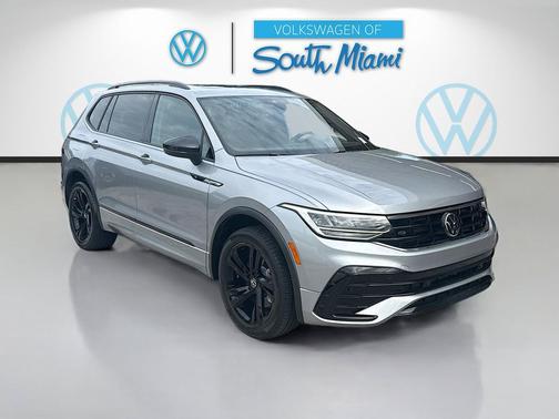 Silver Metallic 2023 Volkswagen Tiguan 2.0T SE R-Line Black