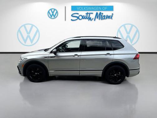 Silver Metallic 2023 Volkswagen Tiguan 2.0T SE R-Line Black