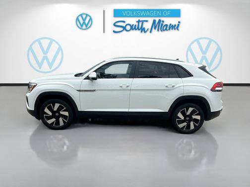 Pure White 2024 Volkswagen Atlas Cross Sport 2.0T SE w/Technology