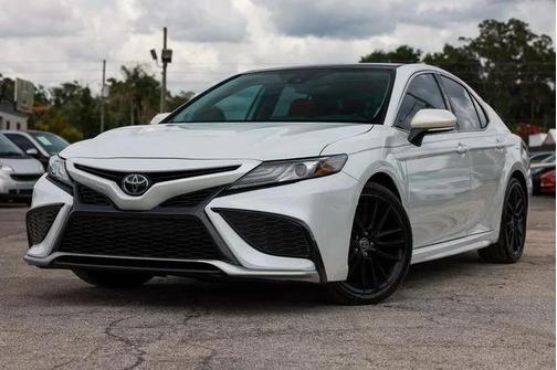 White 2022 Toyota Camry XSE