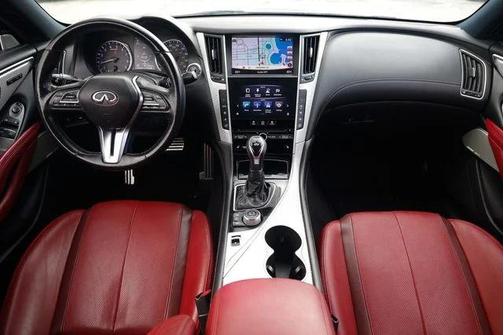 Liquid Platinum 2018 INFINITI Q60 3.0t Red Sport 400