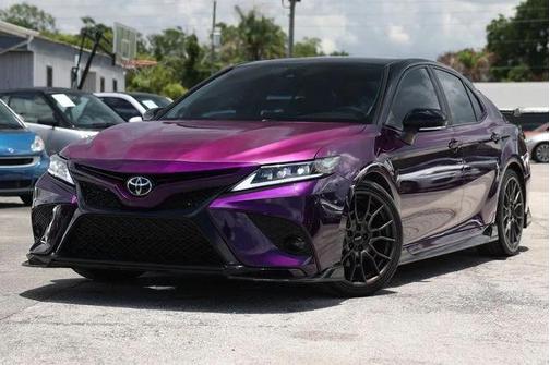 Purple 2021 Toyota Camry TRD