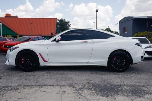 Pure White 2018 INFINITI Q60 3.0t Sport