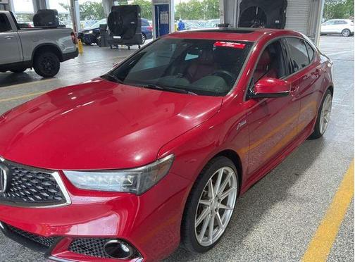 San Marino Red 2019 Acura TLX Technology