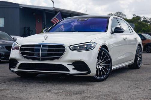 designo Diamond White Metallic 2021 Mercedes-Benz S-Class 4MATIC