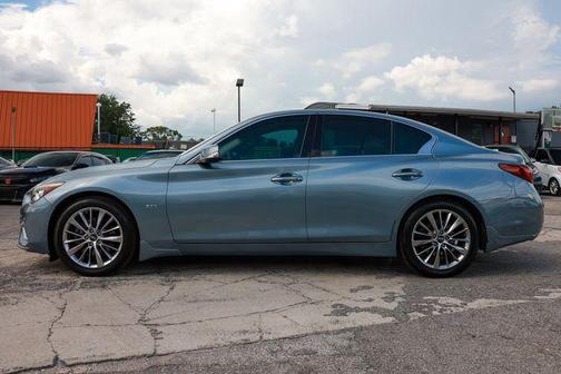Iridium Blue 2018 INFINITI Q50 3.0t LUXE
