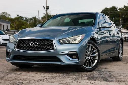 Iridium Blue 2018 INFINITI Q50 3.0t LUXE