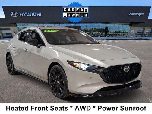 Platinum Quartz Metallic 2024 Mazda Mazda3 AWD w/Premium Package