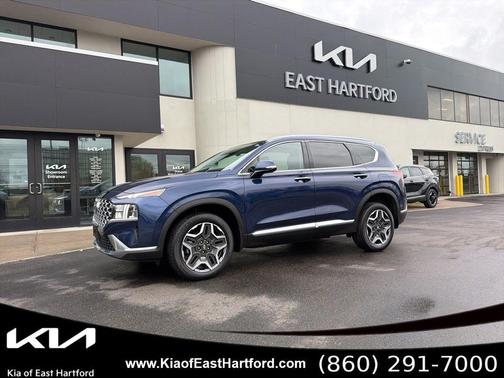 Stormy Blue 2023 Hyundai SANTA FE HEV SEL Premium