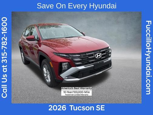 Red 2026 Hyundai TUCSON SE