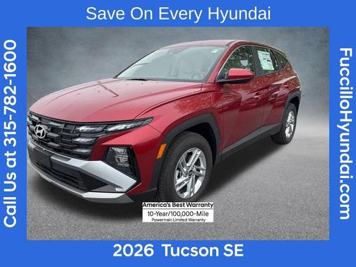 Red 2026 Hyundai TUCSON SE