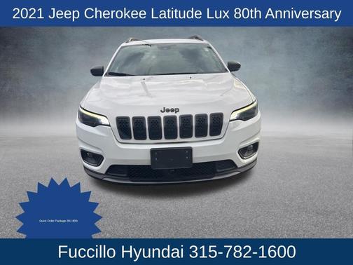 Bright White Clearcoat 2021 Jeep Cherokee Latitude Lux