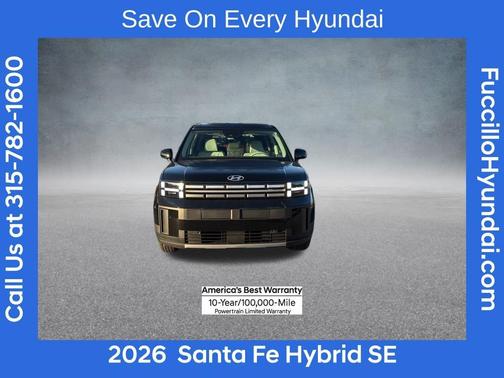 Phantom Black 2026 Hyundai SANTA FE HEV SE