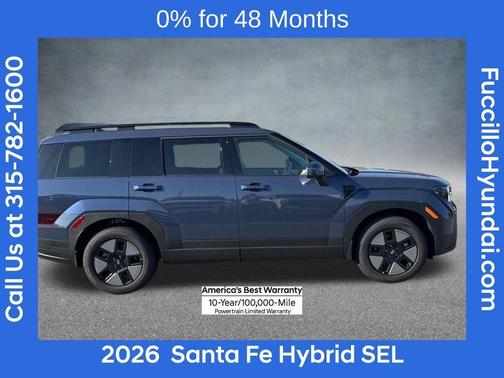 Atlantic Blue 2026 Hyundai SANTA FE HEV SEL