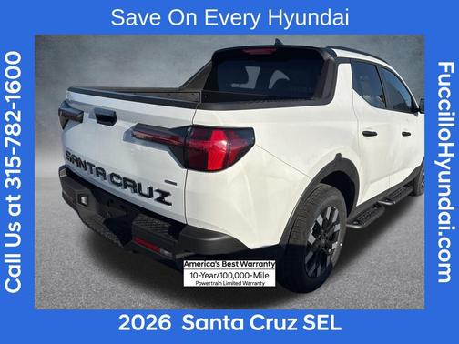 White 2026 Hyundai SANTA CRUZ SEL
