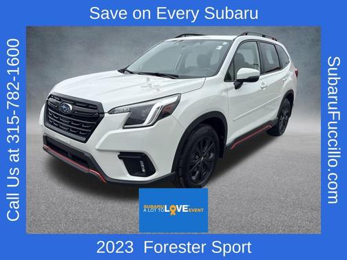 Crystal White Pearl 2023 Subaru Forester Sport