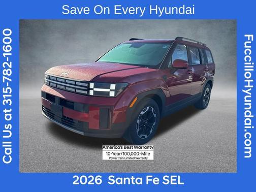 Red 2026 Hyundai SANTA FE SEL