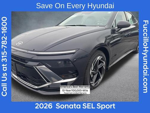 Carbon Blue 2026 Hyundai SONATA SEL Sport