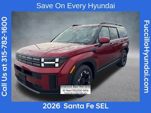 Red 2026 Hyundai SANTA FE SEL