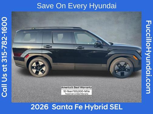 Phantom Black 2026 Hyundai SANTA FE HEV SEL