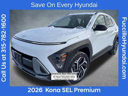 White 2026 Hyundai KONA SEL Premium