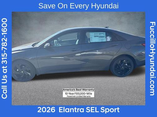 Gray 2026 Hyundai ELANTRA SEL Sport