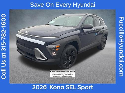 Denim Blue Pearl 2026 Hyundai KONA SEL Sport