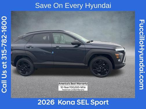 Denim Blue Pearl 2026 Hyundai KONA SEL Sport